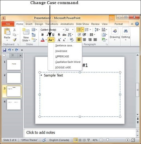 Change Text Case In Powerpoint 2010 | The Highest Quality Powerpoint Intended For How To Edit A Powerpoint Template