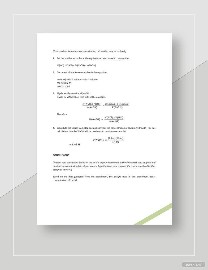 Chemistry Lab Report Template – Google Docs, Word, Apple Pages With Regard To Chemistry Lab Report Template