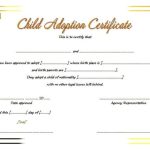 Child Adoption Certificate Template Editable [10+ Best Designs] Inside Child Adoption Certificate Template