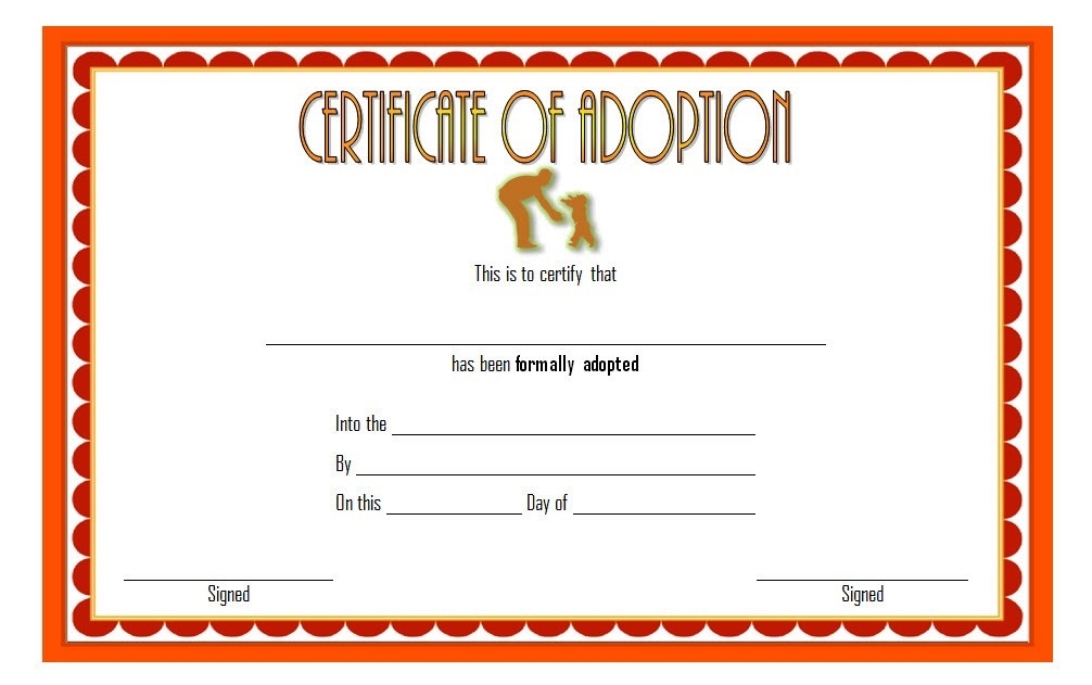Child Adoption Certificate Template Editable [10+ Best Designs] With Regard To Blank Adoption Certificate Template