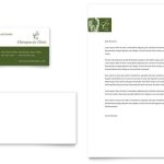 Chiropractor Business Card & Letterhead Template – Word & Publisher With Chiropractic Travel Card Template