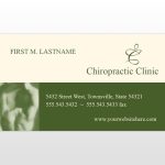 Chiropractor Massage Therapy & Chirporactic Clinic Business Card Templates Pertaining To Chiropractic Travel Card Template