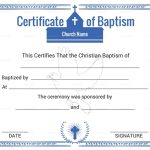 Christian Baptism Certificate Template In Adobe Photoshop, Microsoft Word inside Christian Certificate Template