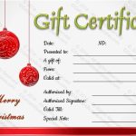 Christmas Balls Gift Certificate Template Regarding Homemade Christmas Gift Certificates Templates