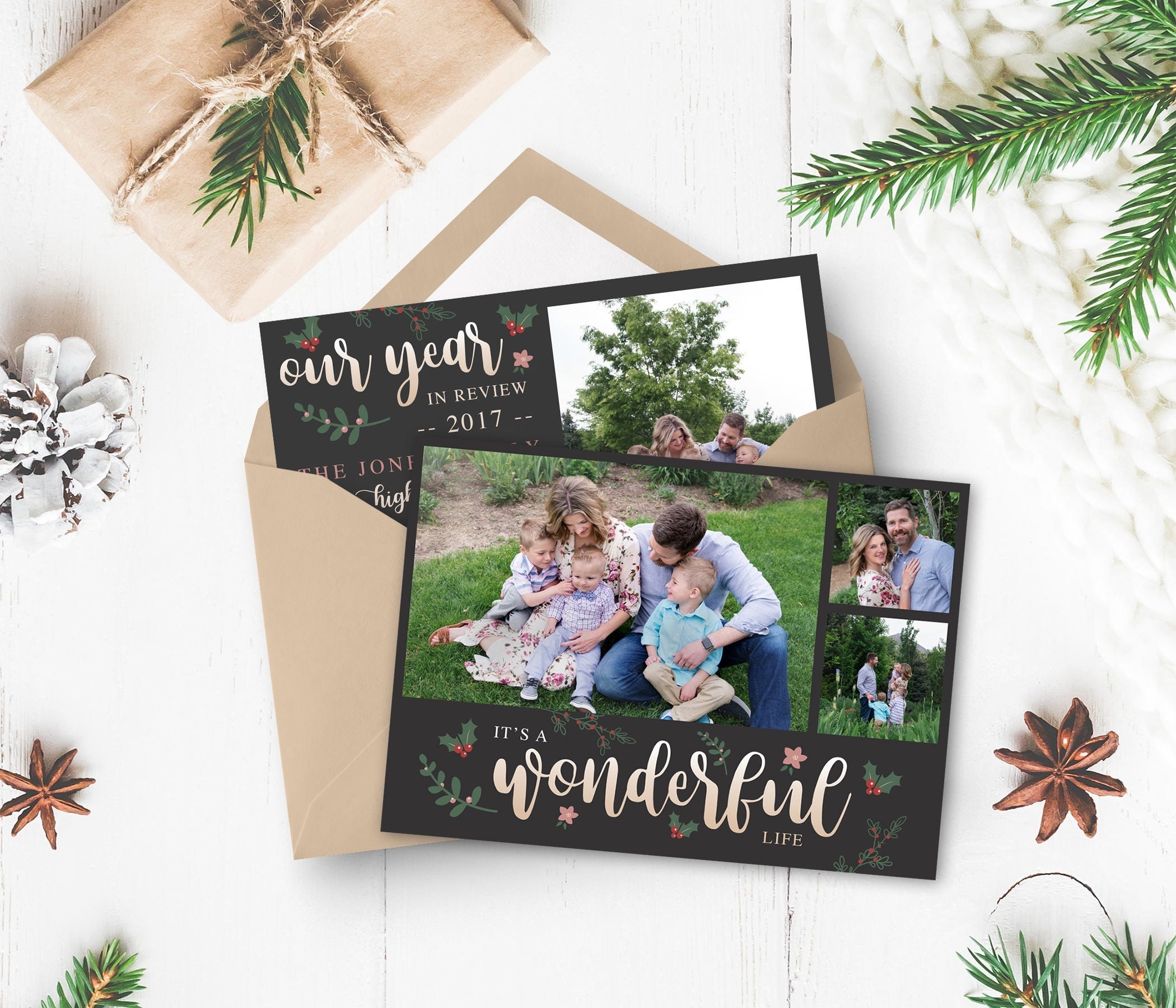 Christmas Card Template – It'S A Wonderful Life Card Template Throughout Free Photoshop Christmas Card Templates For Photographers