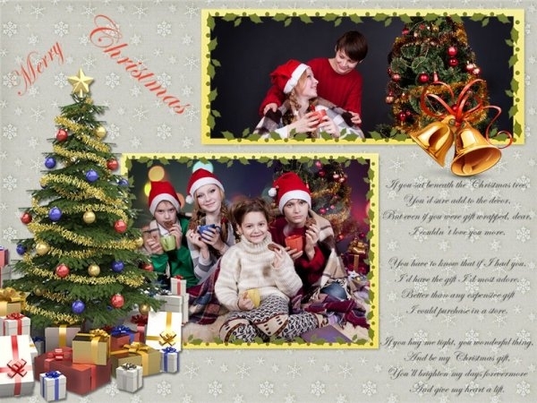 Christmas Collage / Card Add On Templates – Download Free Inside Free Holiday Photo Card Templates