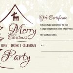 Christmas Gift Certificate Template In Adobe Photoshop For Gift Certificate Template Photoshop