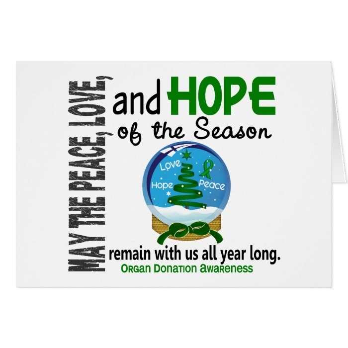 Christmas Holiday Snow Globe 1 Organ Donation Card | Zazzle Intended For Organ Donor Card Template