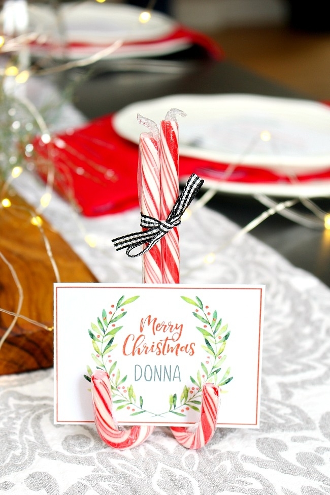 Christmas Printables - Free Printable Christmas Place Cards - Clean And Within Diy Christmas Card Templates