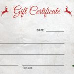 Christmas Tree Gift Certificate Template In Adobe Photoshop Throughout Free Christmas Gift Certificate Templates