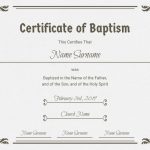 Church Baptism Certificate Template | Postermywall Pertaining To Baptism Certificate Template Word