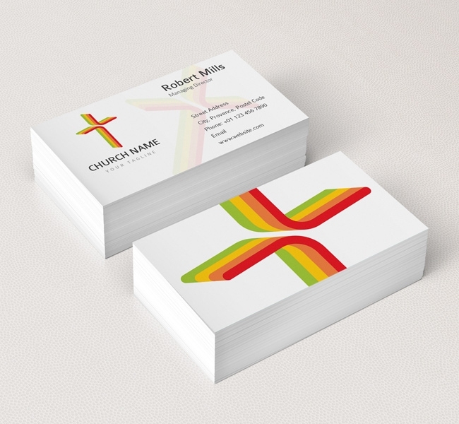 Church Cross Logo & Bcard Template – The Design Love With Christian Business Cards Templates Free