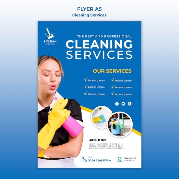 Cleaning Service Concept Flyer Template | Free Psd File With Regard To Cleaning Brochure Templates Free
