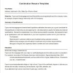 Combination Resume Template – 6+ Free Samples, Examples, Format Inside Combination Resume Template Word