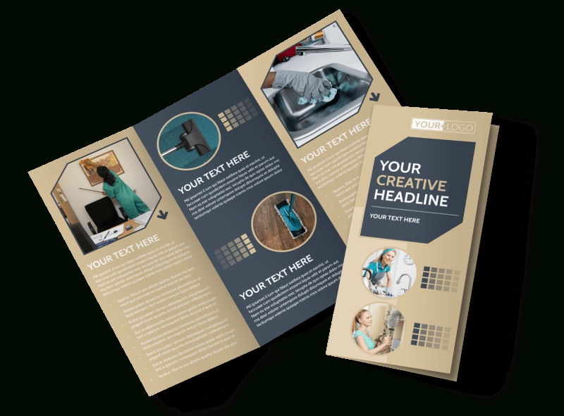 Commercial Cleaning Professionals Brochure Template Intended For Commercial Cleaning Brochure Templates