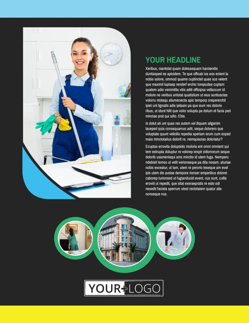 Commercial Cleaning Service Flyer Template | Mycreativeshop Regarding Commercial Cleaning Brochure Templates