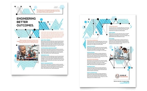 Computer Engineering Brochure Template Design With Regard To Engineering Brochure Templates Free Download