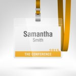 Conference Card Design Vector 06 Free Download for Conference Id Card Template