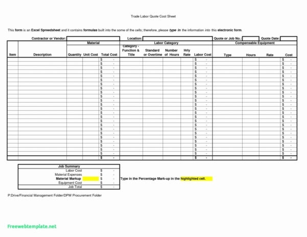 Construction Job Costing Spreadsheet Awesome Cost Report Example And With Job Cost Report Template Excel