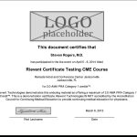 Continuing Education Certificate Template | Best Templates Ideas for No Certificate Templates Could Be Found