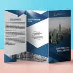 Corporate Business Tri Fold Brochure Design Template Free Psd Pertaining To Free Tri Fold Business Brochure Templates