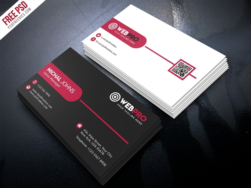 Corporate Modern Business Card Psd Template Set - Psdfreebies With Regard To Freelance Business Card Template