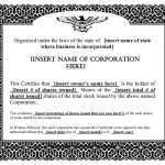 Corporation Stock Certificate Template Sample – Withcatalonia Pertaining To Corporate Share Certificate Template