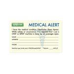 Cpap - Cpap Sleep Apnea Medical Alert Wallet Card inside Medical Alert Wallet Card Template