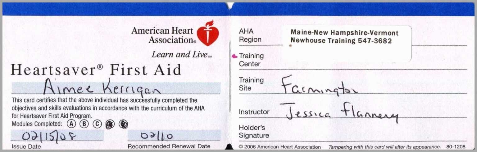Cpr Card Template - Professional Inspirational Template Examples Intended For Cpr Card Template