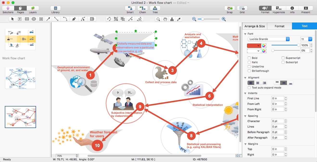 Create Powerpoint Presentation With A Workflow Diagram | Conceptdraw With How To Create A Template In Powerpoint