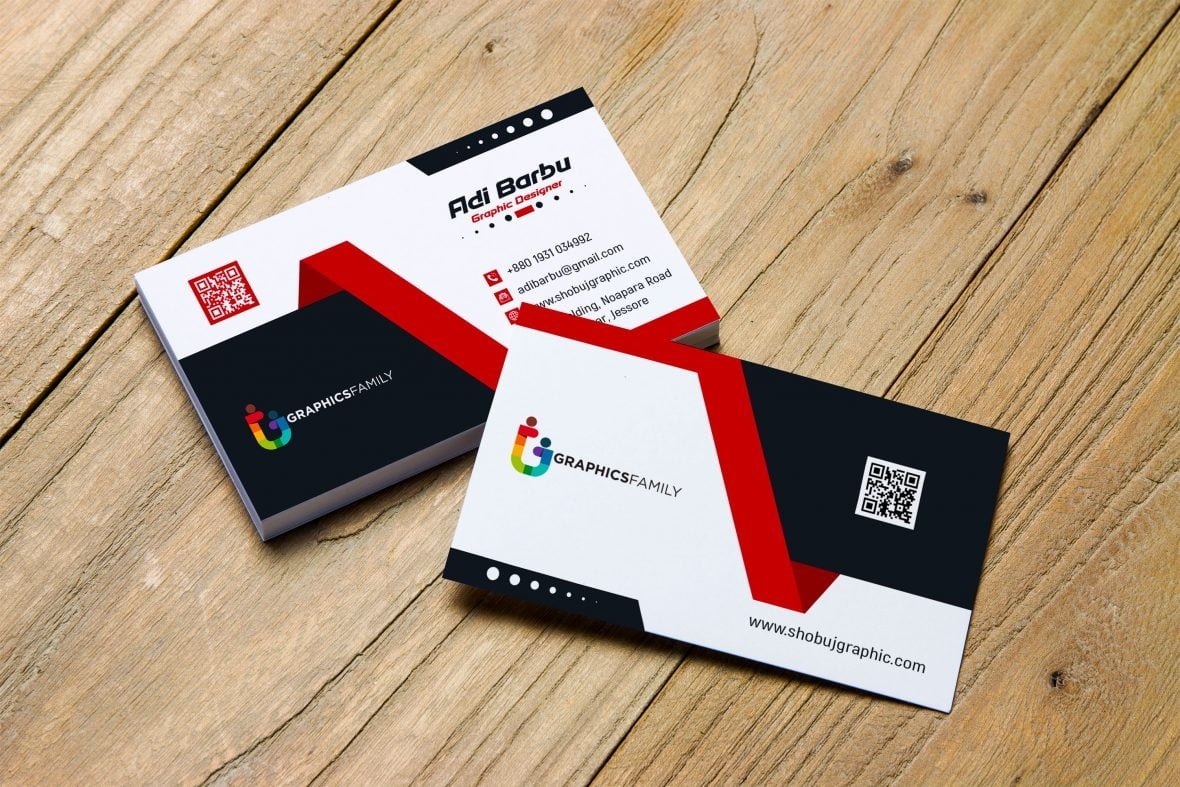 Creative Business Card Design Free Template Download – Graphicsfamily With Regard To Professional Business Card Templates Free Download