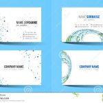 Creative Double Sided Business Card Template. Stock Vector Within Double Sided Business Card Template Illustrator