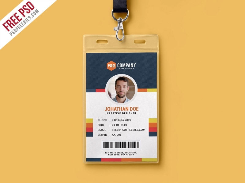 Creative Office Identity Card Template Psd – Psdfreebies Intended For Media Id Card Templates
