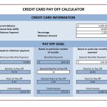 Credit Card Payment Calculator For Microsoft Excel | Excel Templates Inside Credit Card Bill Template
