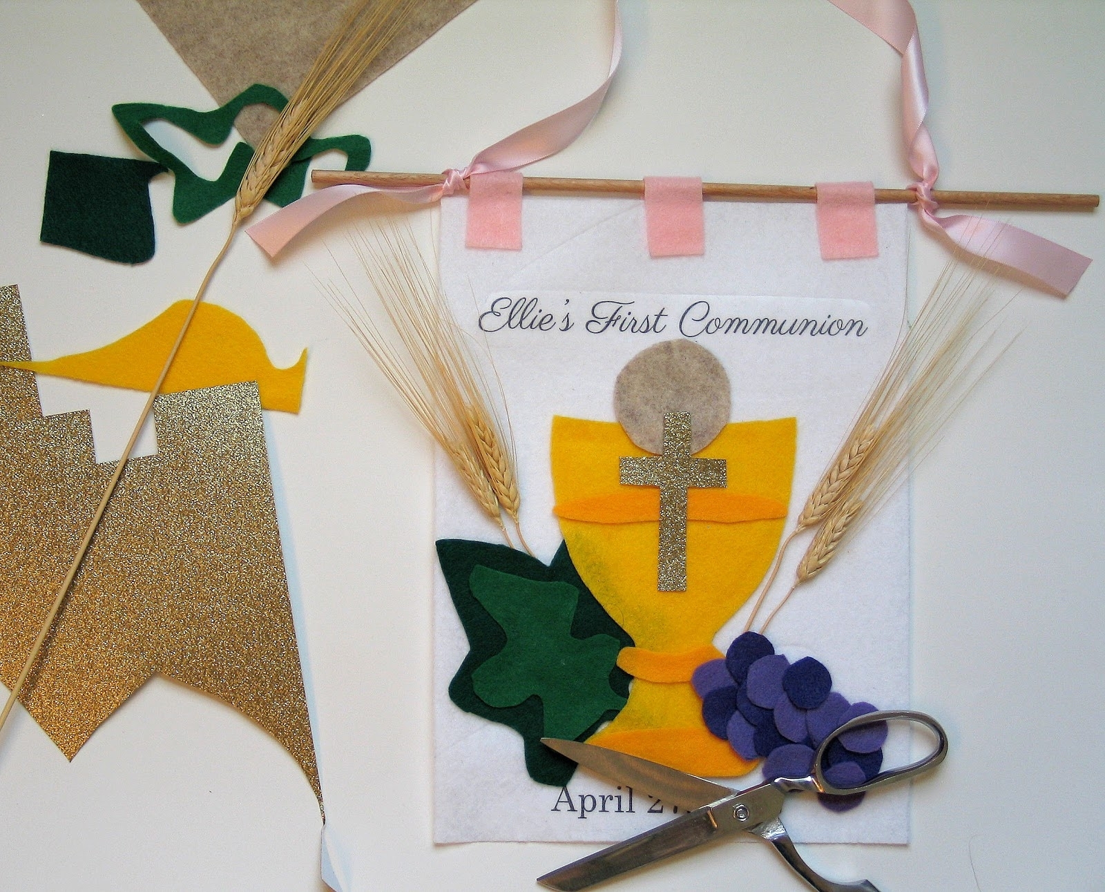 Cupcakes & Confetti: First Communion Banner Within First Holy Communion Banner Templates