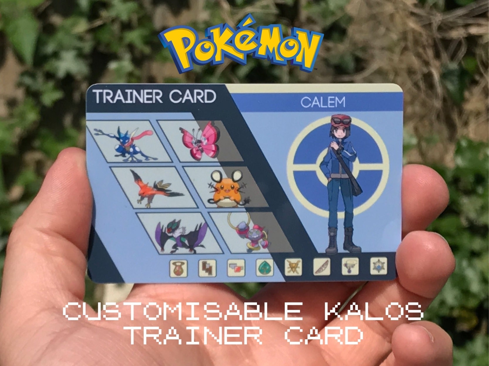 Custom Pokémon Trainer Card Kalos Design Within Pokemon Trainer Card Template