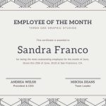 Customize 1,508+ Employee Of The Month Certificate Templates Online – Canva With Employee Of The Month Certificate Templates