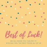 Customize 31+ Good Luck Cards Templates Online - Canva for Good Luck Card Template