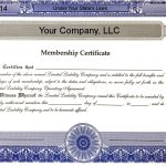 Customize Llc Membership Certificates Online | Multicolored Border Inside Llc Membership Certificate Template Word