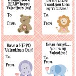 Cute Animal Valentine'S Day Cards {Free Printable} with regard to Valentine Card Template For Kids