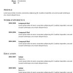 Cv Simple Word / Basic Cv Template 2018 In Microsoft Word  / Classic With How To Create A Cv Template In Word