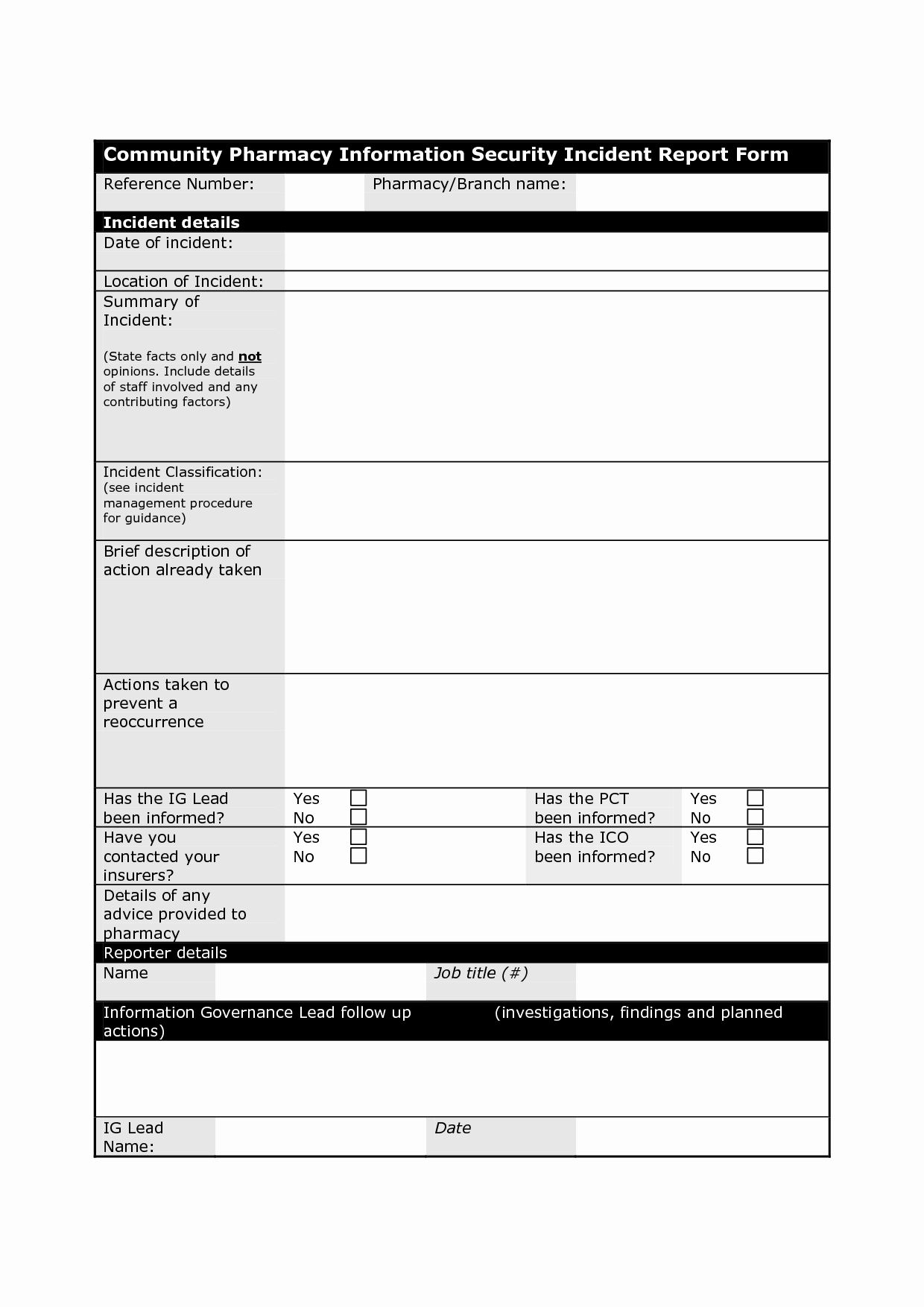 Cyber Security Incident Report Template | Glendale Community Pertaining To Computer Incident Report Template