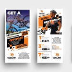Cycling Shop Dl Card Template In Psd, Ai & Vector – Brandpacks For Dl Card Template