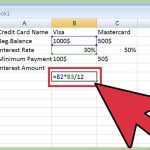 حساب الفائدة على بطاقات الائتمان باستخدام إكسل Throughout Credit Card Interest Calculator Excel Template
