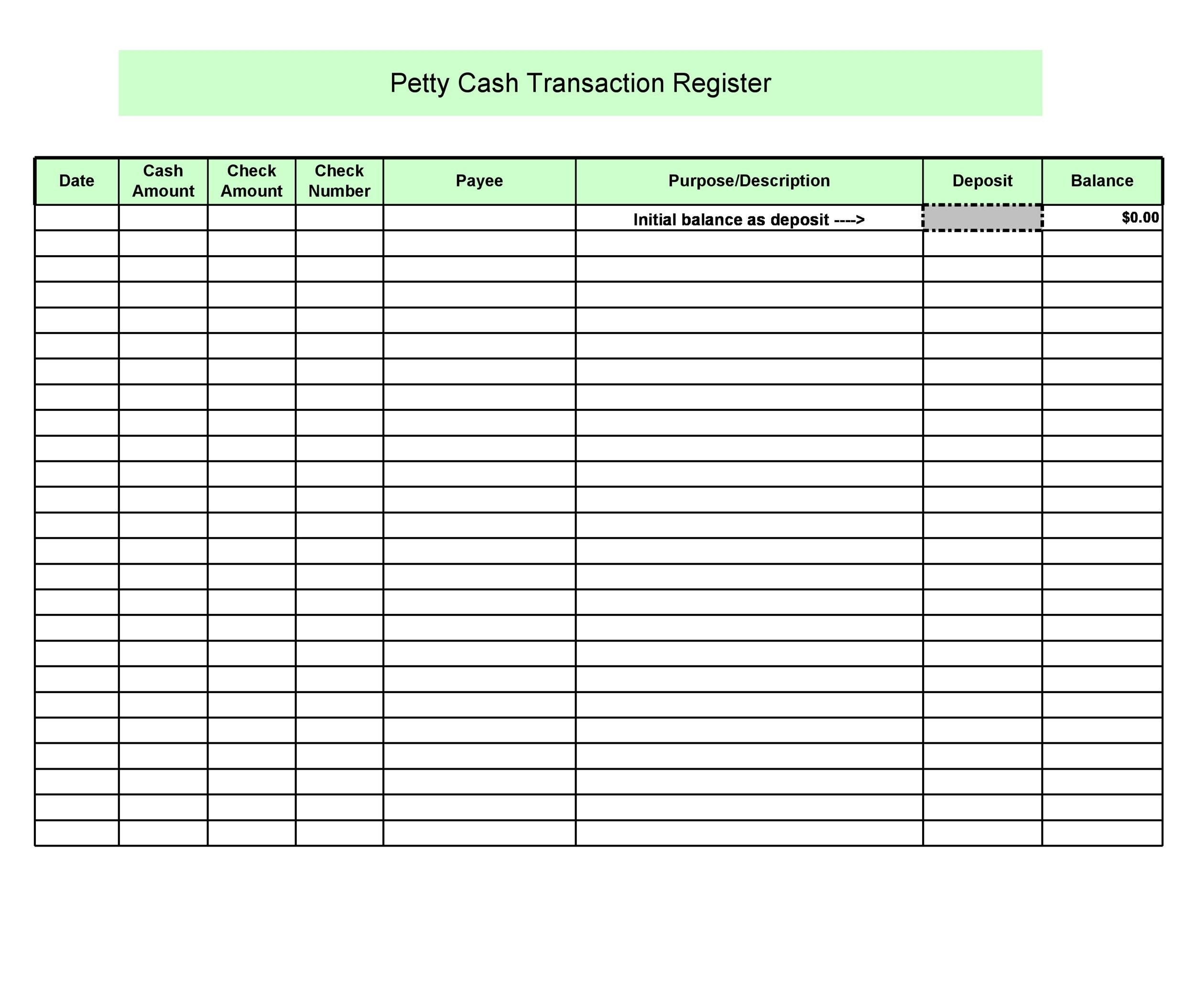 Daily Cash Sheet ~ Excel Templates Inside Petty Cash Expense Report Template
