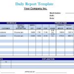 Daily Project Report Template Excel – Projectemplates With Regard To Daily Report Sheet Template