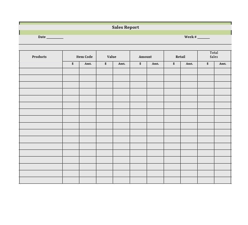 Daily Retail Sales Report Template Excel - Template Walls Intended For Daily Sales Report Template Excel Free