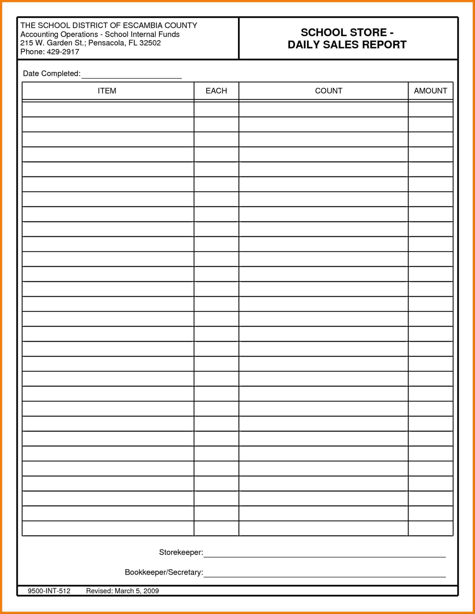 Daily Sales Report Template Excel – Sample Templates Regarding Daily Report Sheet Template