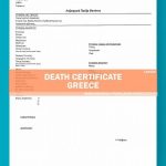 Death Certificate Translation Template From Greece (Made By Expert) With Death Certificate Translation Template