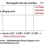 Debbie'S Designs: Rectangular Pop Up Box Card! Within Pop Up Card Box Template